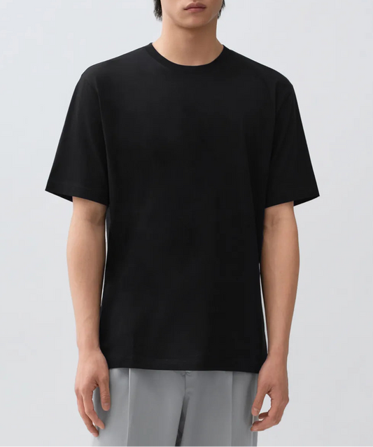 [Cool Standard] Regular Crew Neck T-shirt [Black]