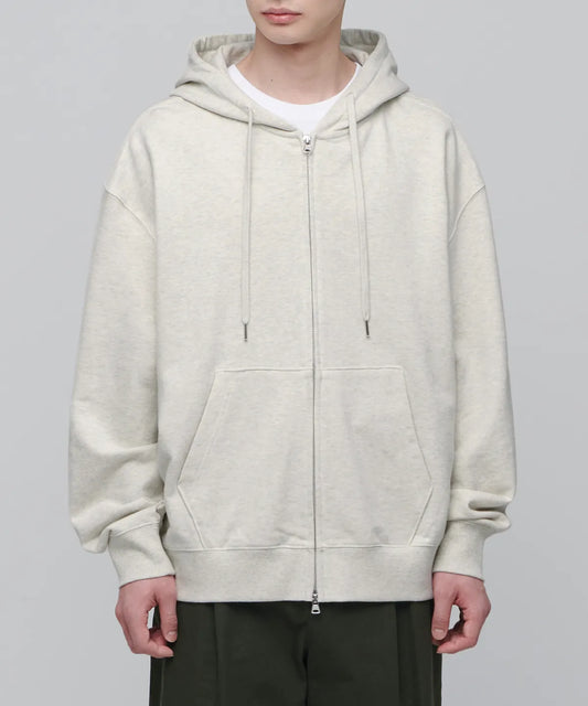 Extra Oversized Hooded Sweat Zip-Up [Oatmeal]